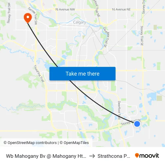 Wb Mahogany Bv @ Mahogany Ht SE to Strathcona Park map