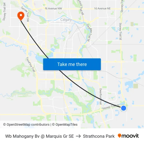 Wb Mahogany Bv @ Marquis Gr SE to Strathcona Park map