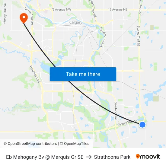 Eb Mahogany Bv @ Marquis Gr SE to Strathcona Park map