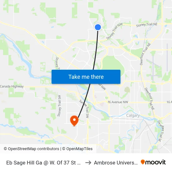Eb Sage Hill Ga @  W. Of 37 St NW to Ambrose University map