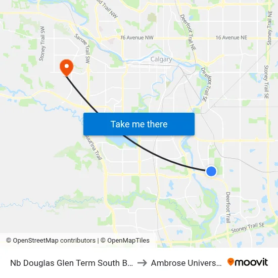 Nb Douglas Glen Term South Bay to Ambrose University map
