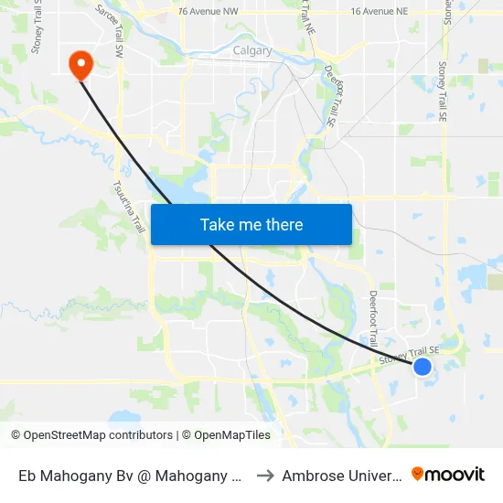 Eb Mahogany Bv @ Mahogany Ga SE to Ambrose University map