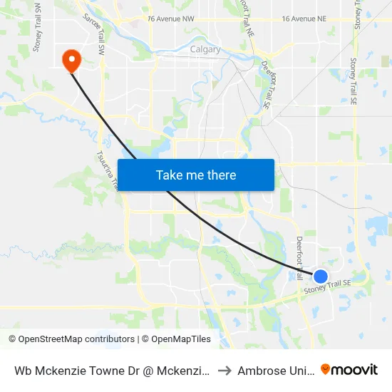 Wb Mckenzie Towne Dr @ Mckenzie Towne Ga SE to Ambrose University map