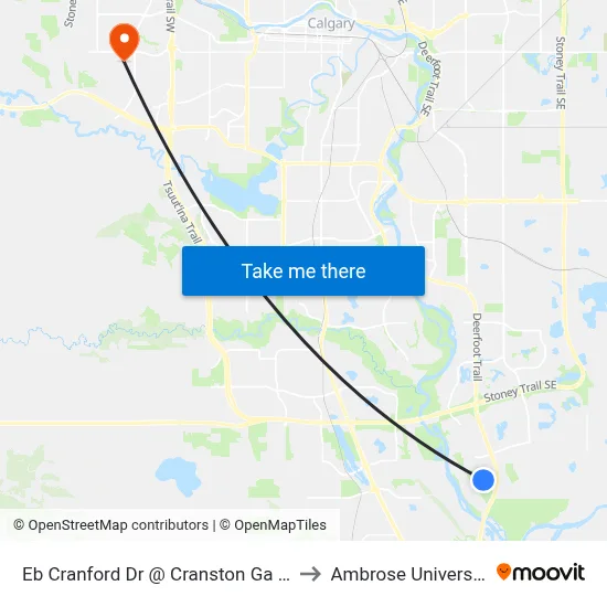 Eb Cranford Dr @ Cranston Ga SE to Ambrose University map