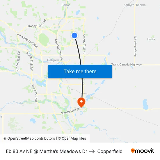 Eb 80 Av NE @ Martha's Meadows Dr to Copperfield map