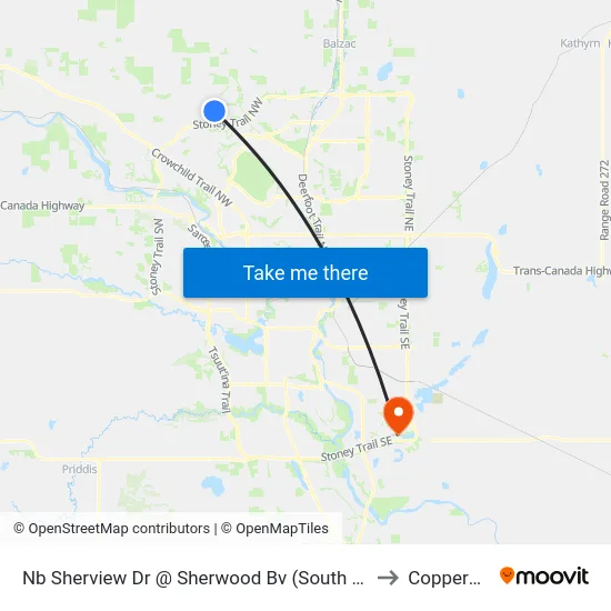 Nb Sherview Dr @ Sherwood Bv (South Leg) NW to Copperfield map