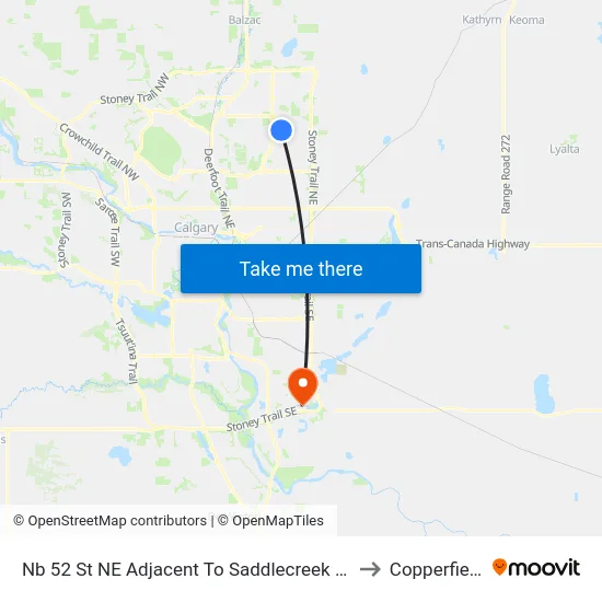 Nb 52 St NE Adjacent To Saddlecreek Cr to Copperfield map