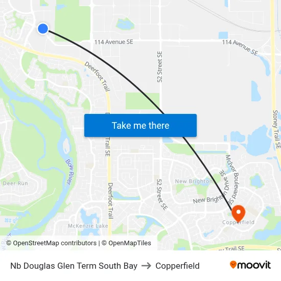 Nb Douglas Glen Term South Bay to Copperfield map