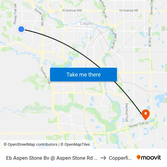 Eb Aspen Stone Bv @ Aspen Stone Rd SW to Copperfield map
