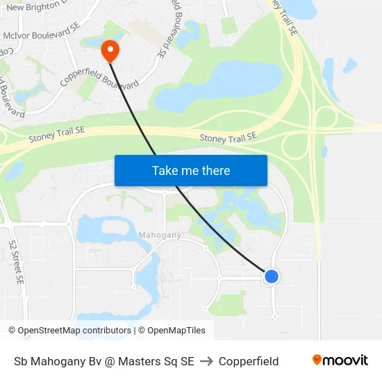 Sb Mahogany Bv @ Masters Sq SE to Copperfield map