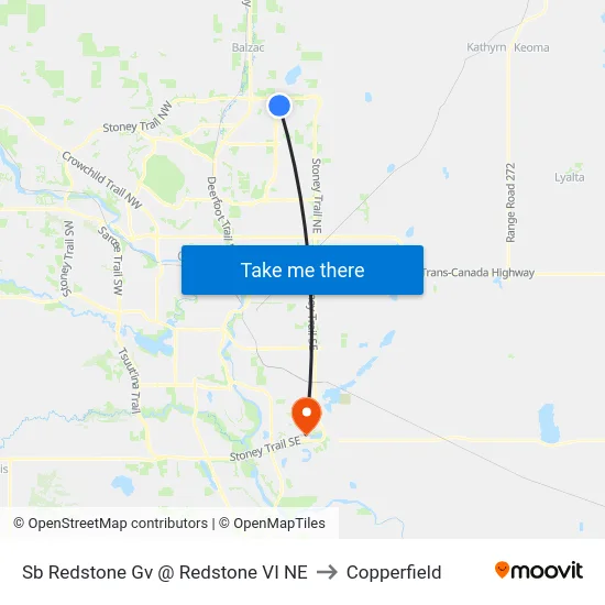Sb Redstone Gv @ Redstone VI NE to Copperfield map