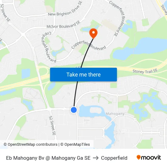 Eb Mahogany Bv @ Mahogany Ga SE to Copperfield map