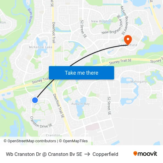Wb Cranston Dr @ Cranston Bv SE to Copperfield map