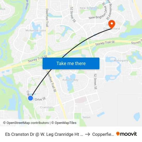 Eb Cranston Dr @ W. Leg Cranridge Ht SE to Copperfield map