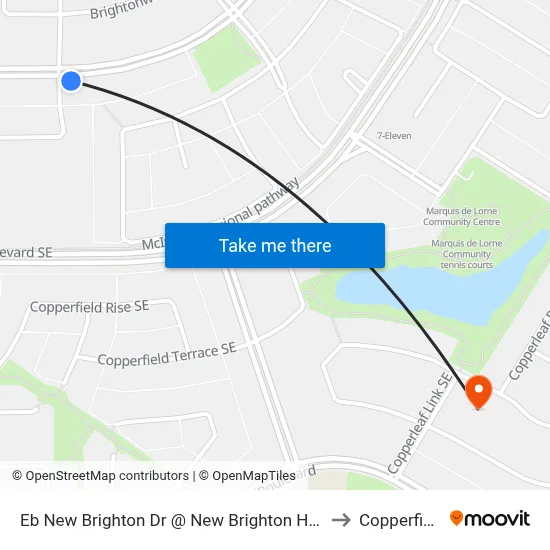 Eb New Brighton Dr @ New Brighton Ht SE to Copperfield map
