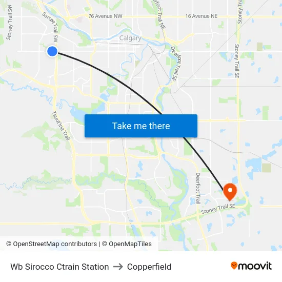 Wb Sirocco Ctrain Station to Copperfield map