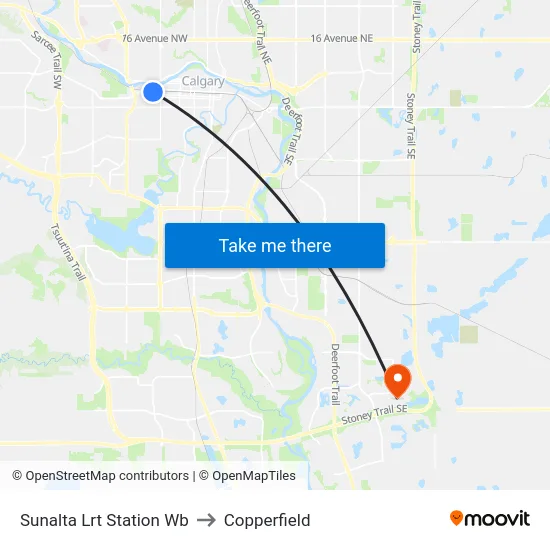 Sunalta Lrt Station Wb to Copperfield map