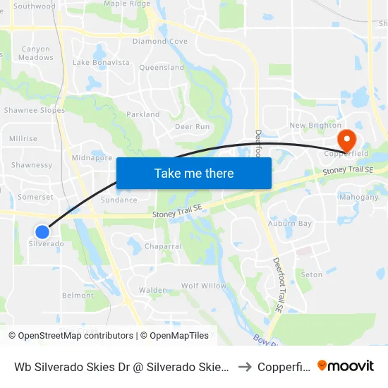 Wb Silverado Skies Dr @ Silverado Skies Li SW to Copperfield map