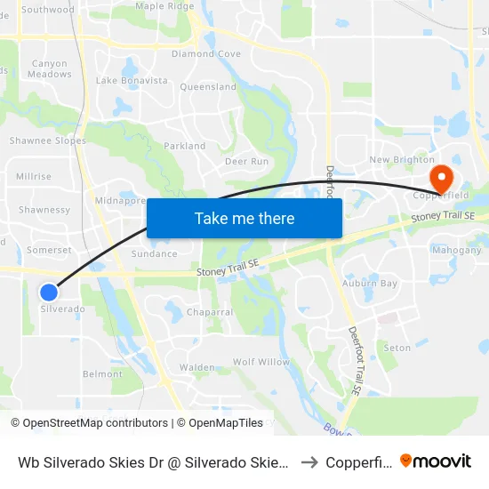 Wb Silverado Skies Dr @ Silverado Skies Mr SW to Copperfield map