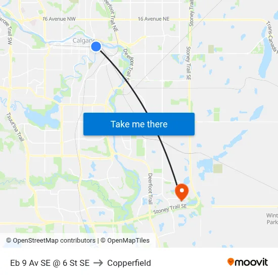 Eb 9 Av SE @ 6 St SE to Copperfield map