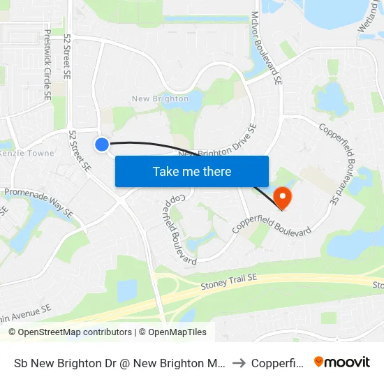 Sb  New Brighton Dr @ New Brighton Mr SE to Copperfield map