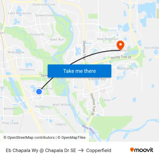 Eb Chapala Wy @ Chapala Dr SE to Copperfield map