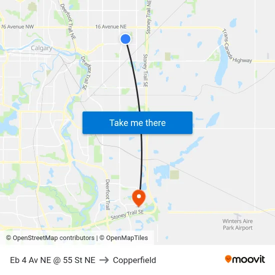 Eb 4 Av NE @ 55 St NE to Copperfield map