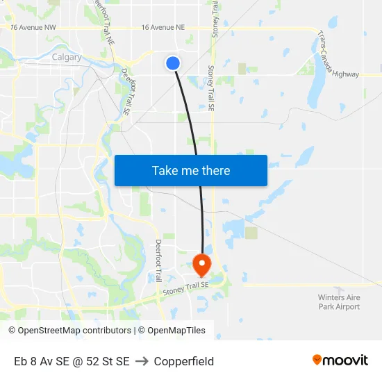 Eb 8 Av SE @ 52 St SE to Copperfield map