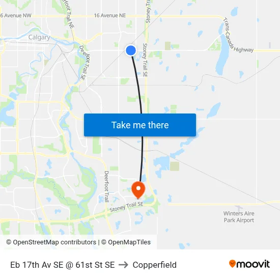 Eb 17th Av SE @ 61st St SE to Copperfield map