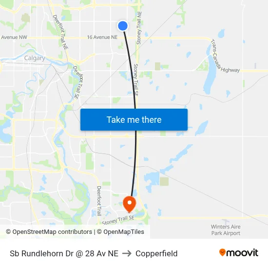 Sb Rundlehorn Dr @ 28 Av NE to Copperfield map