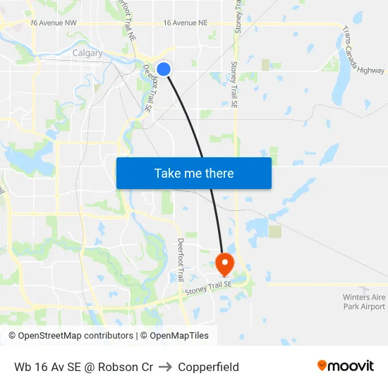Wb 16 Av SE @ Robson Cr to Copperfield map