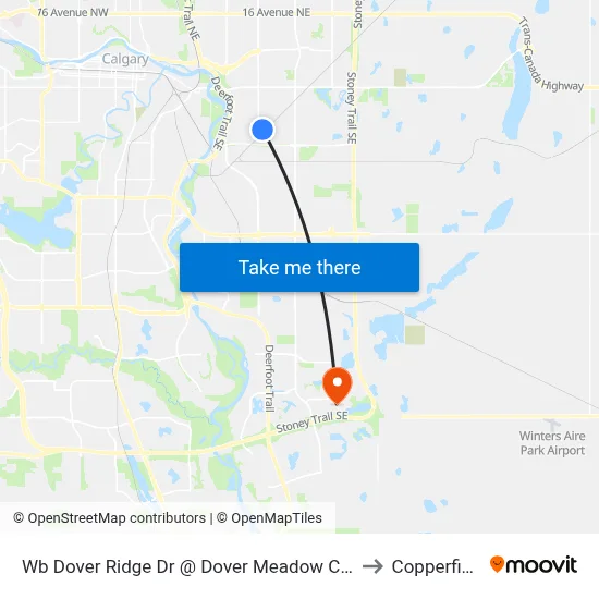 Wb Dover Ridge Dr @ Dover Meadow Cl SE to Copperfield map