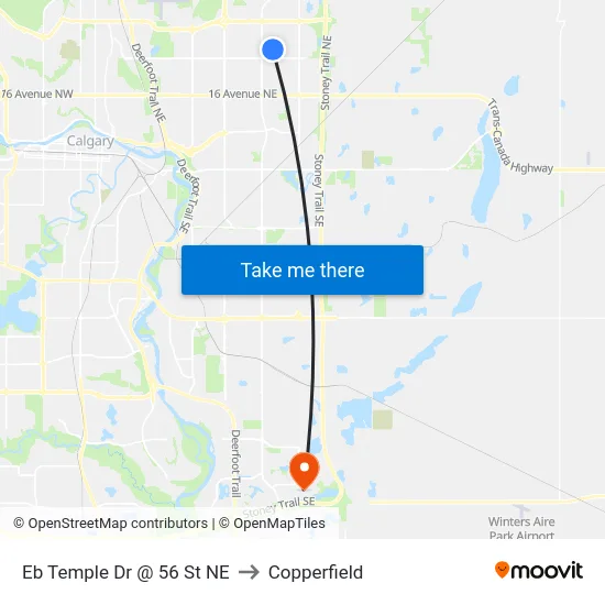 Eb Temple Dr @ 56 St NE to Copperfield map