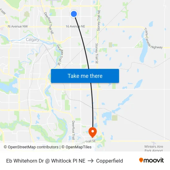 Eb Whitehorn Dr @ Whitlock Pl NE to Copperfield map