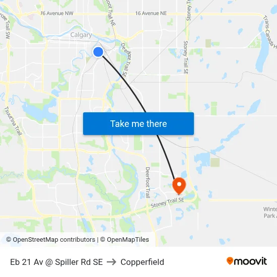 Eb 21 Av @ Spiller Rd SE to Copperfield map