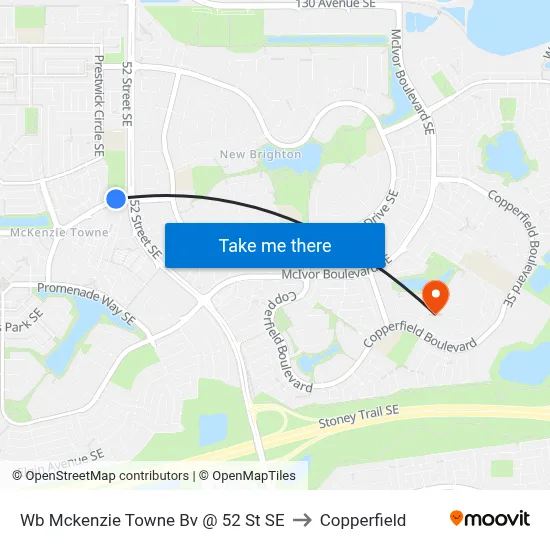 Wb Mckenzie Towne Bv @ 52 St SE to Copperfield map