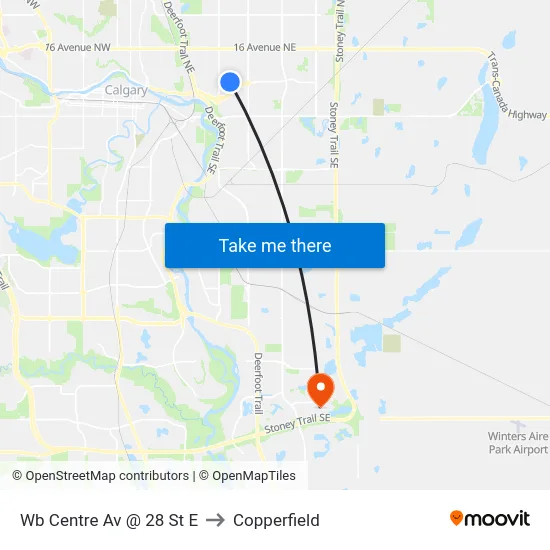 Wb Centre Av @ 28 St E to Copperfield map