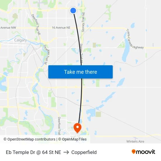 Eb Temple Dr @ 64 St NE to Copperfield map