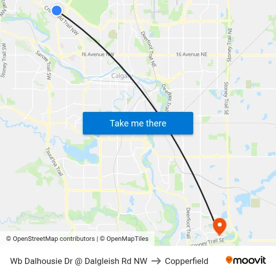 Wb Dalhousie Dr @ Dalgleish Rd NW to Copperfield map