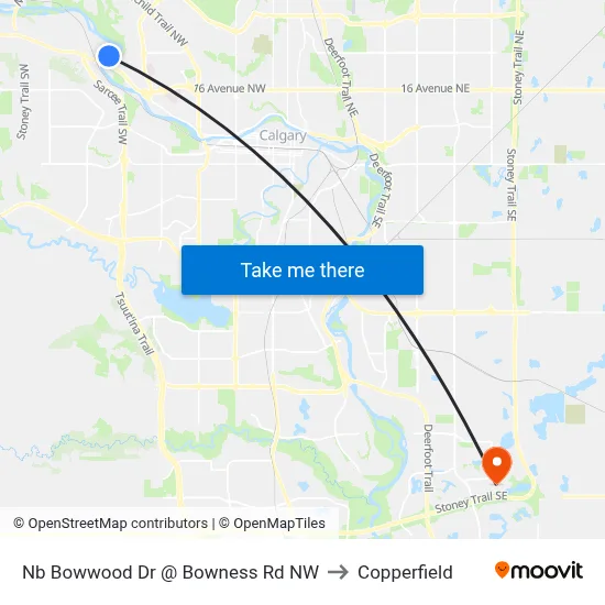 Nb Bowwood Dr @ Bowness Rd NW to Copperfield map
