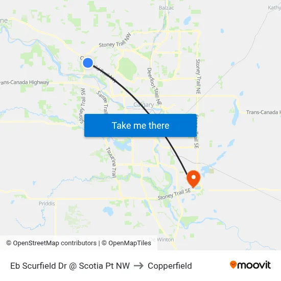 Eb Scurfield Dr @ Scotia Pt NW to Copperfield map
