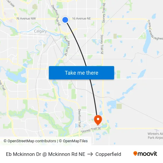 Eb Mckinnon Dr @ Mckinnon Rd NE to Copperfield map