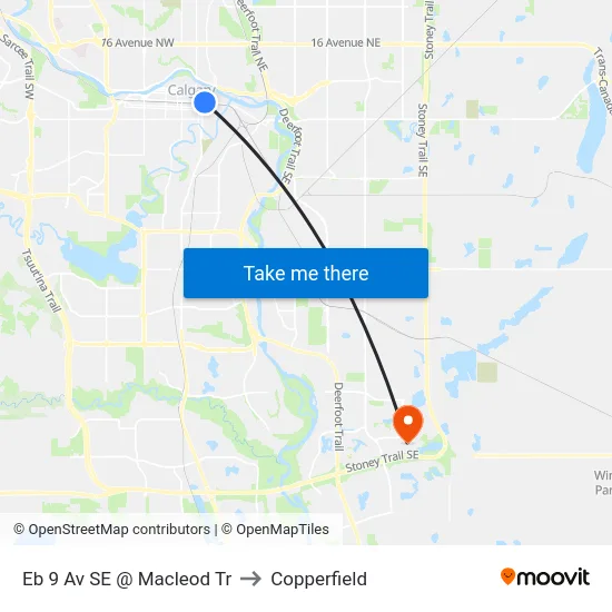 Eb 9 Av SE @ Macleod Tr to Copperfield map