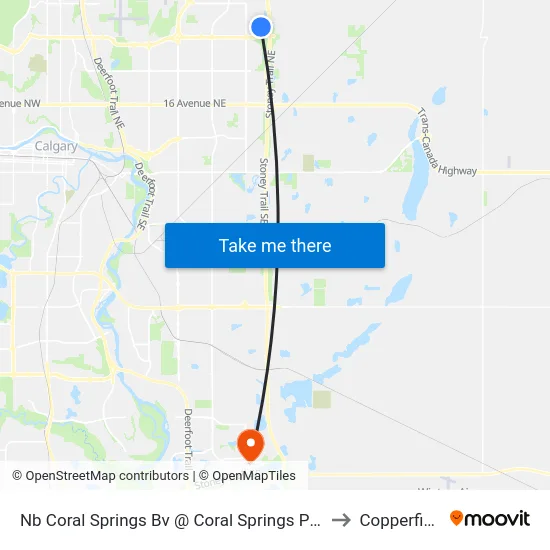 Nb Coral Springs Bv @ Coral Springs Pl NE to Copperfield map