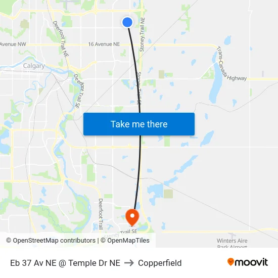 Eb 37 Av NE @ Temple Dr NE to Copperfield map