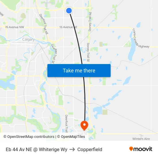 Eb 44 Av NE @ Whiterige Wy to Copperfield map