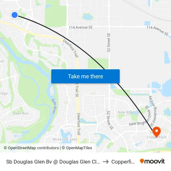 Sb Douglas Glen Bv @ Douglas Glen Cl SE to Copperfield map