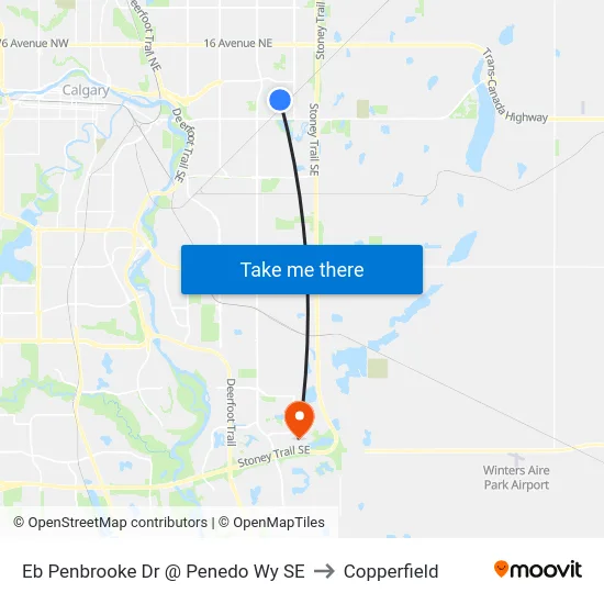 Eb Penbrooke Dr @ Penedo Wy SE to Copperfield map