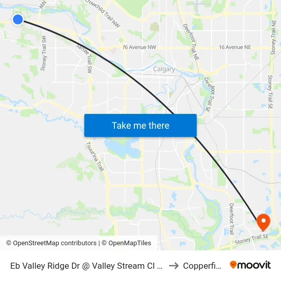 Eb Valley Ridge Dr @ Valley Stream Cl NW to Copperfield map