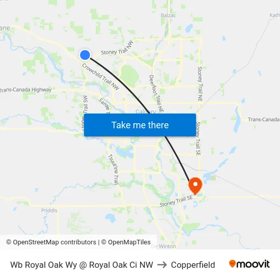 Wb  Royal Oak Wy @  Royal Oak Ci NW to Copperfield map